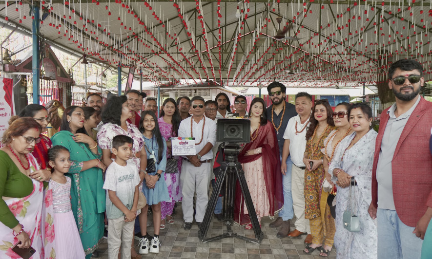 झापामा सुशील र अञ्जनाको चलचित्र 'परिवर्तन'को शुभ मुहूर्त